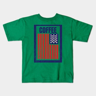 United States Of Coffee! Kids T-Shirt